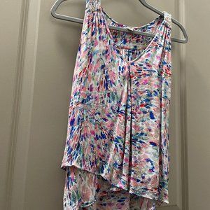 Casual Studio-Abstract Multi-Color Tank